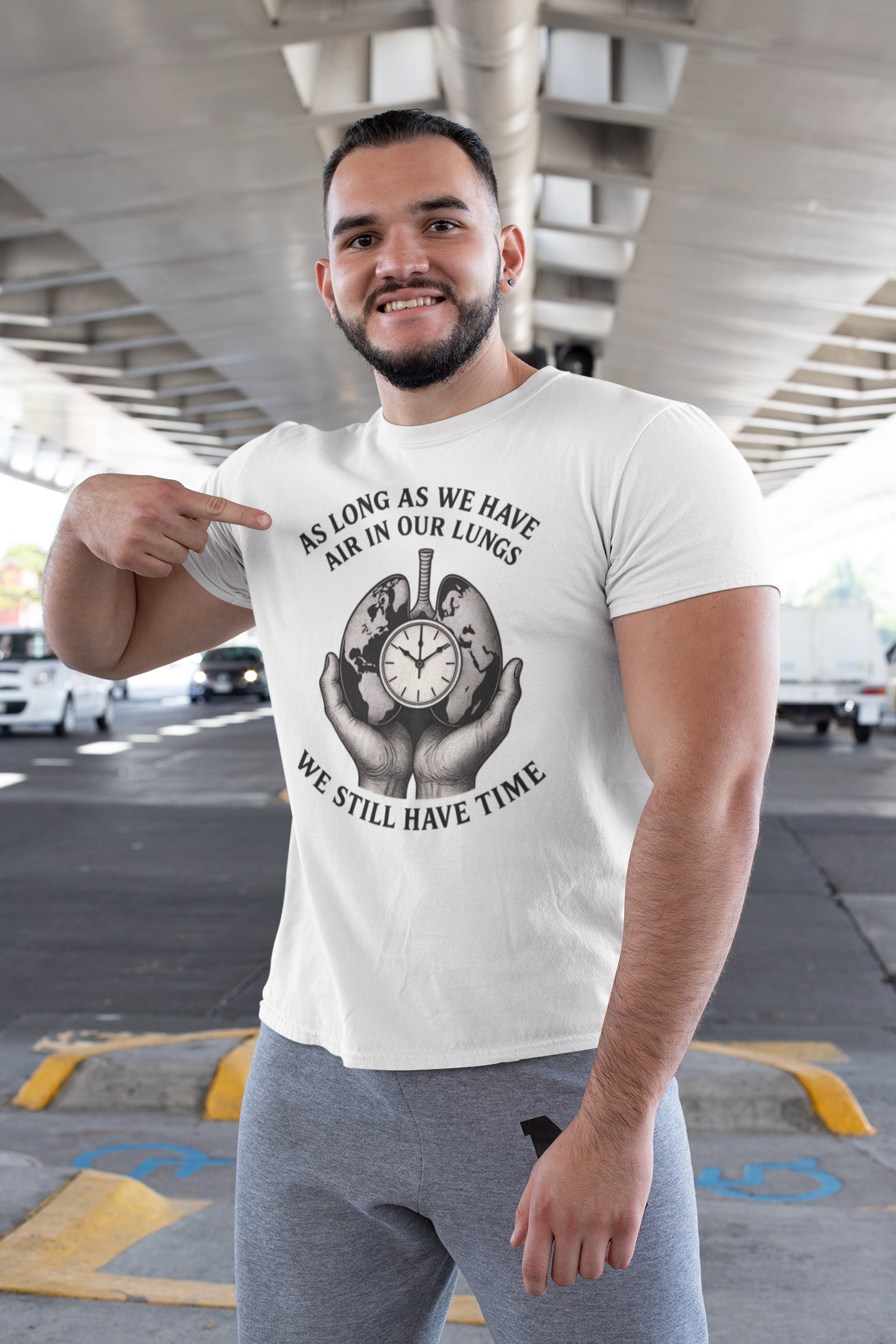 As long as we have air (muted) - short sleeve t-shirt