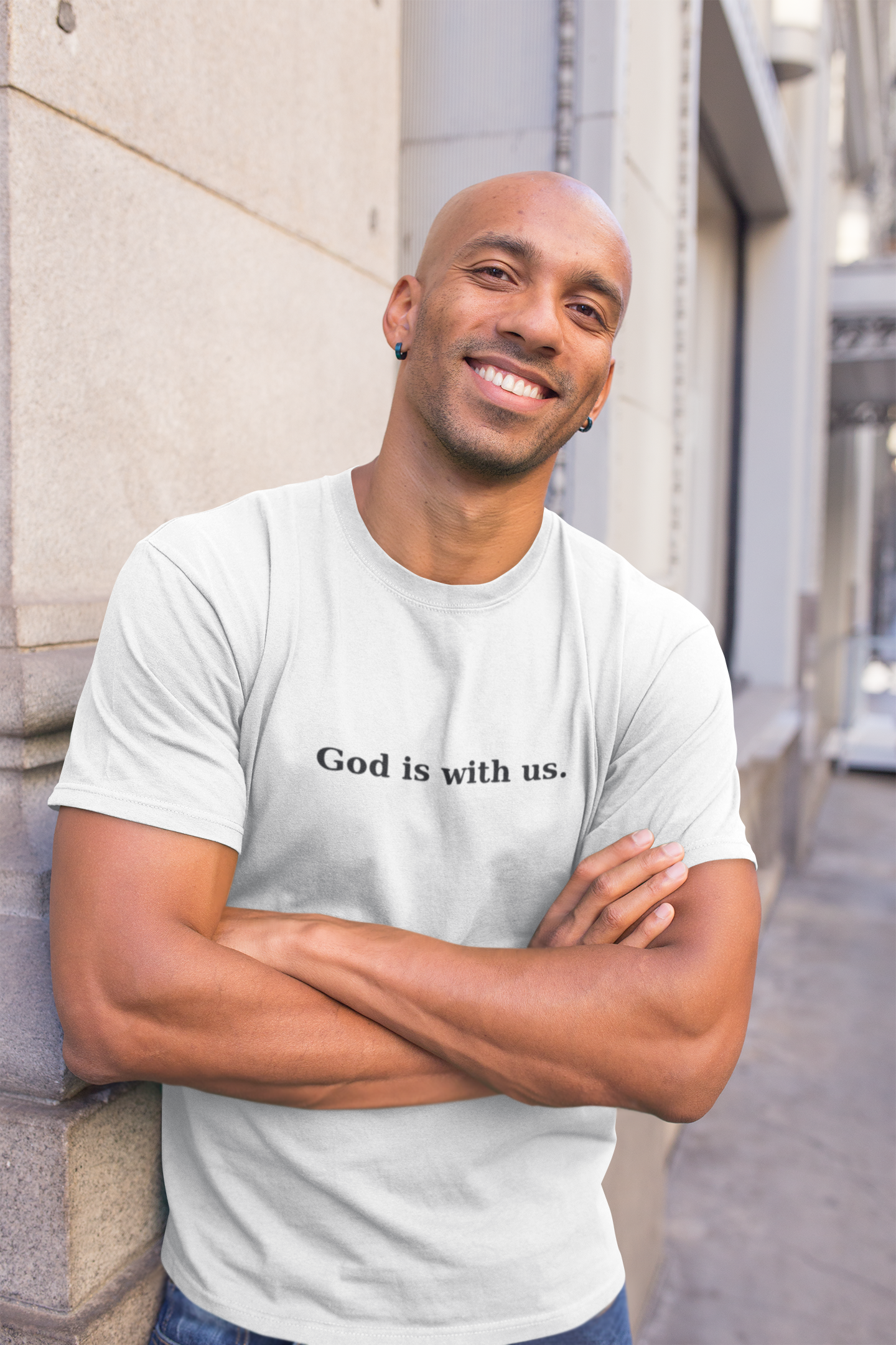 God is with us - short sleeve t-shirt