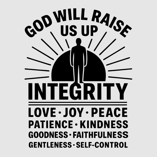 God will raise us up - short sleeve t-shirt