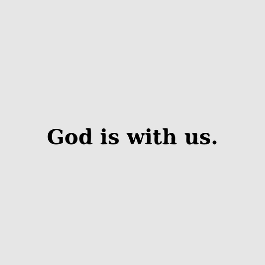 God is with us - short sleeve t-shirt