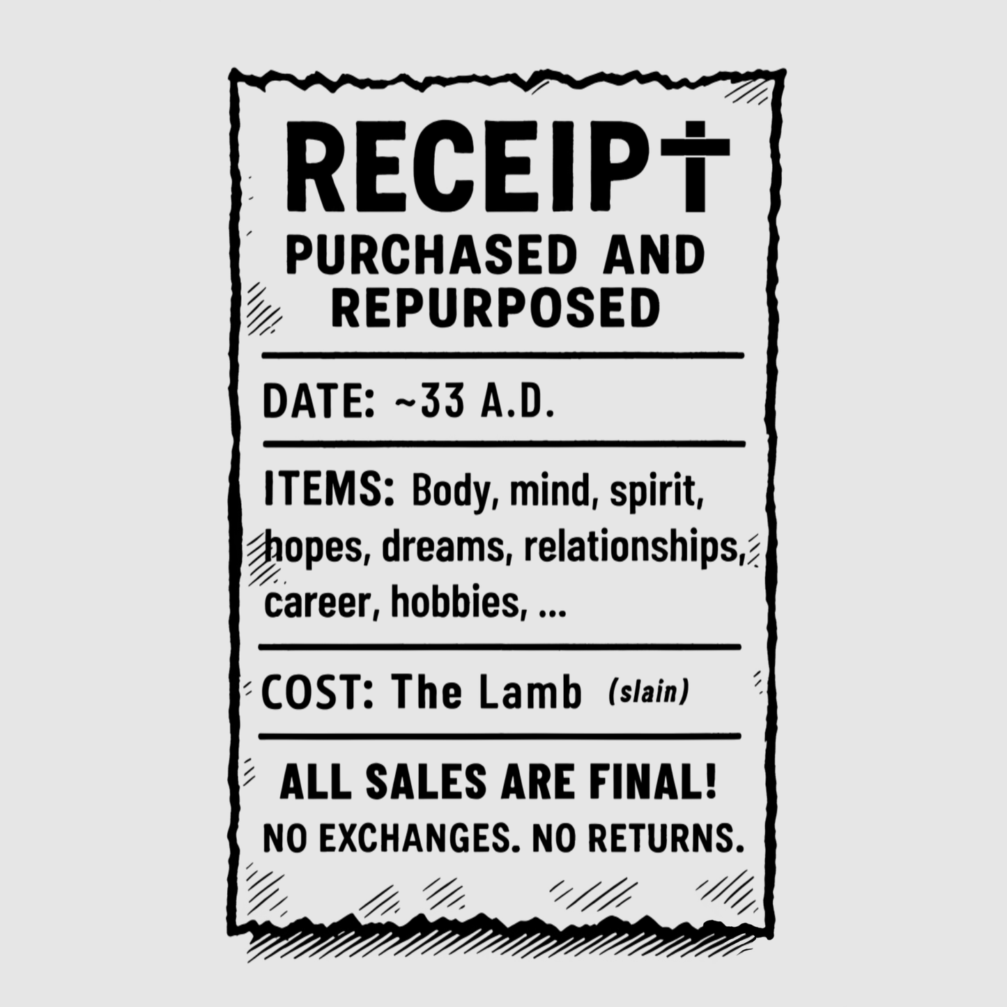Purchased & repurposed - short sleeve t-shirt