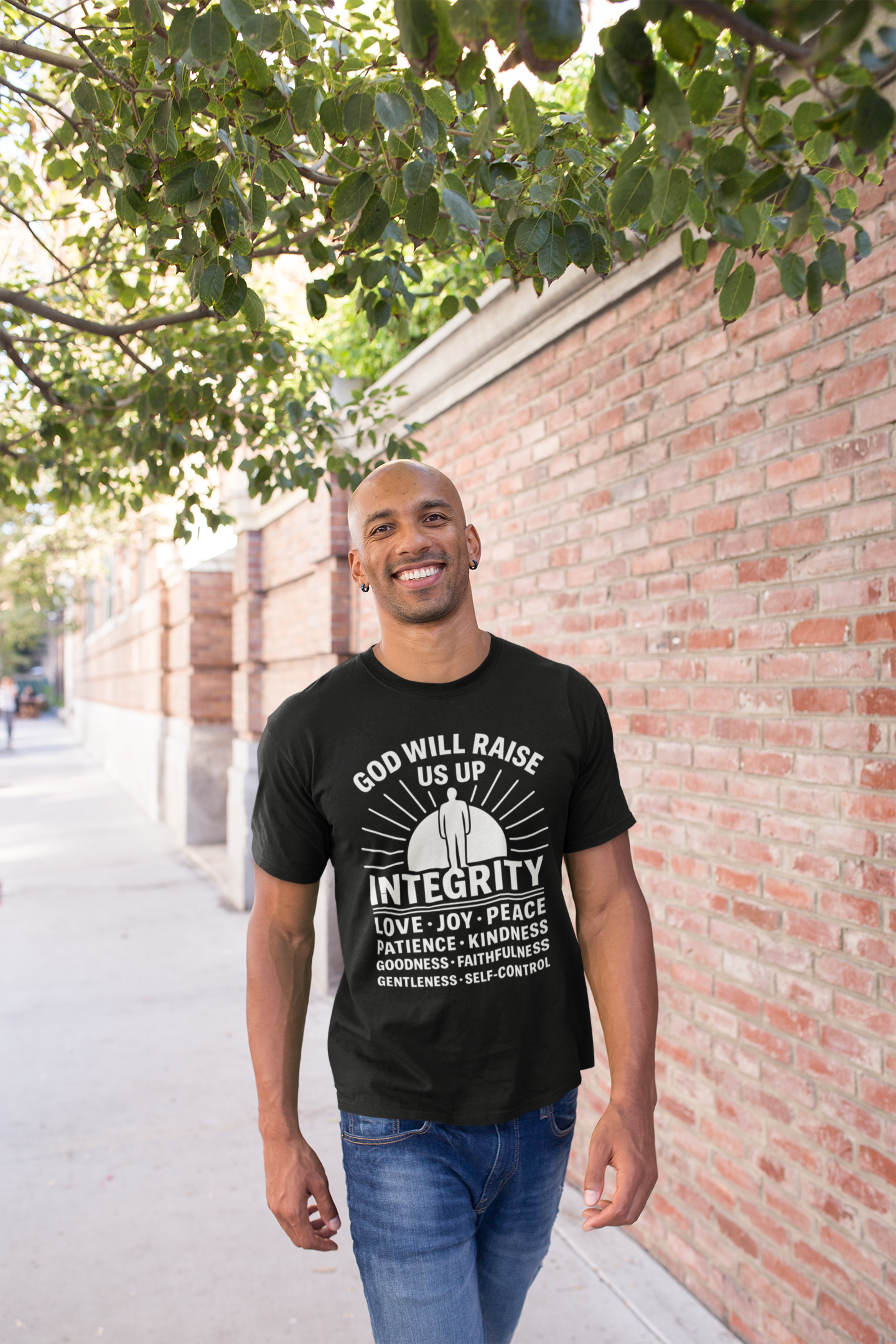 God will raise us up - short sleeve t-shirt