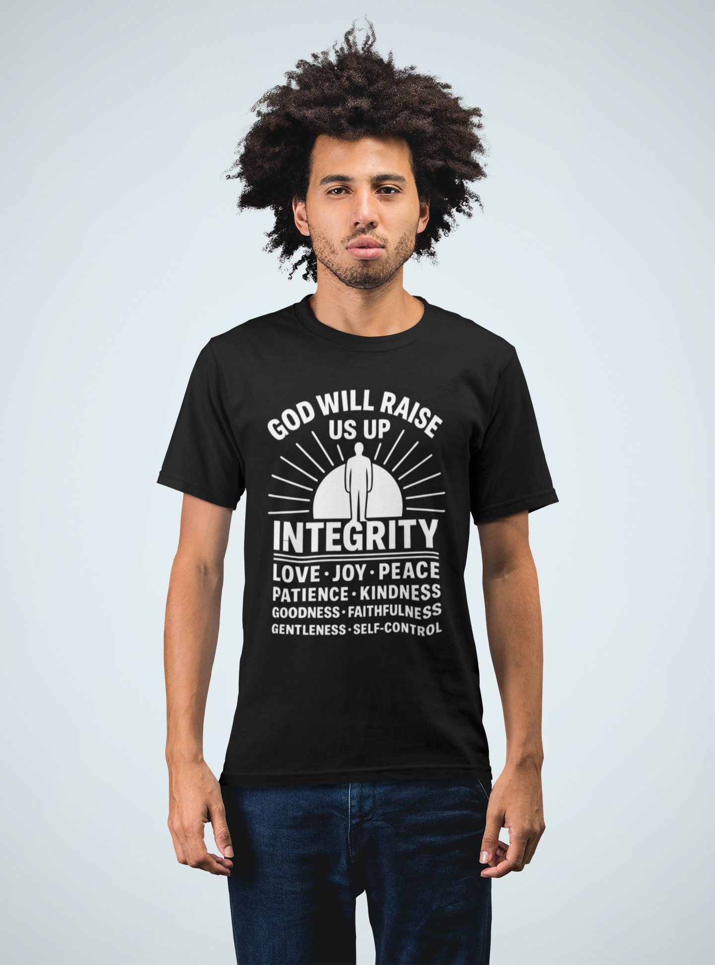 God will raise us up - short sleeve t-shirts